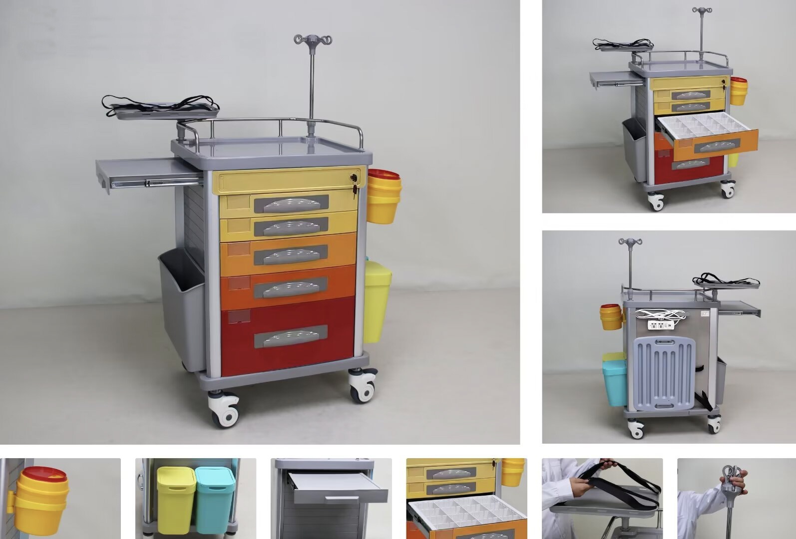 medical trolley for hospital use