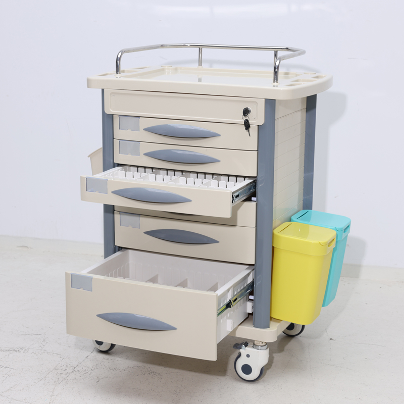 medical trolley with drawers