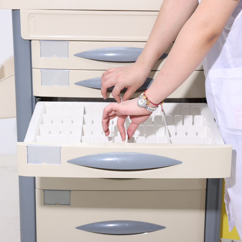 medical trolley with drawers