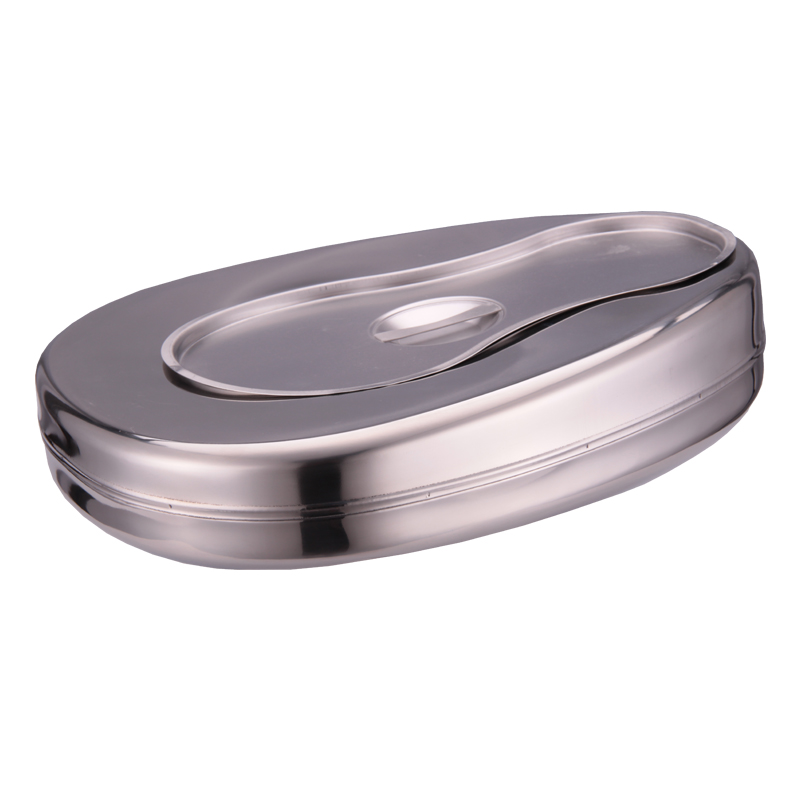 stainless steel bedpan with lid