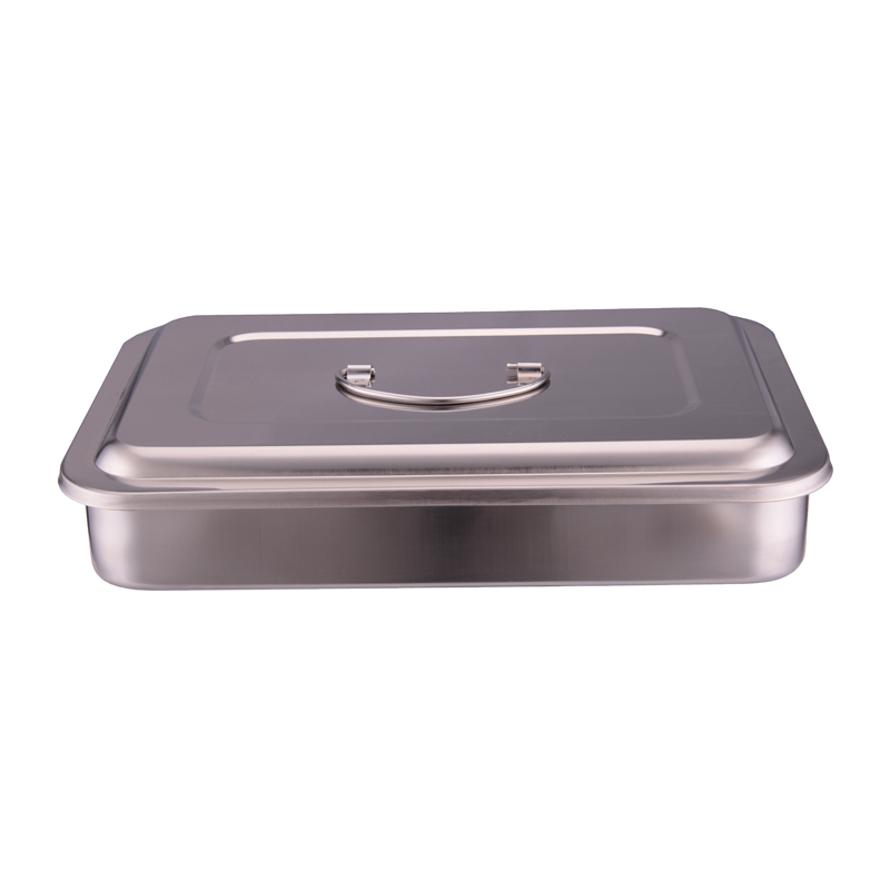  stainless steel medical instrument tray with cover