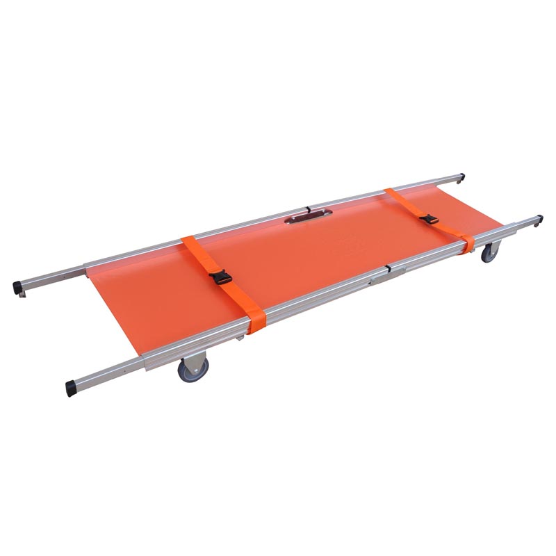 ZPQTD13 Hospital Foldable Stretcher Medical Rescue Stretcher Double Folding Ambulance Stretcher