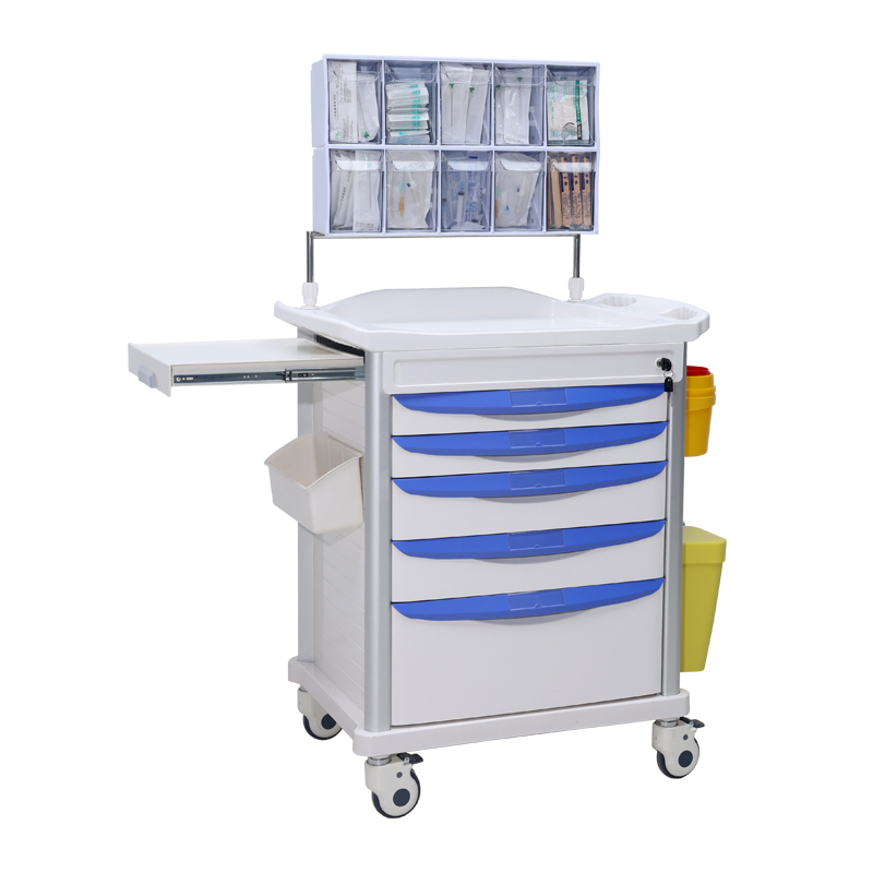 ZP76030 Hospital Clinic ABS Plastic Cart Anesthesia Trolley